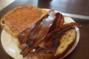 sunday morning bacon sandwich